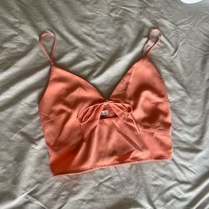 Abercrombie tank size small- pink/peach